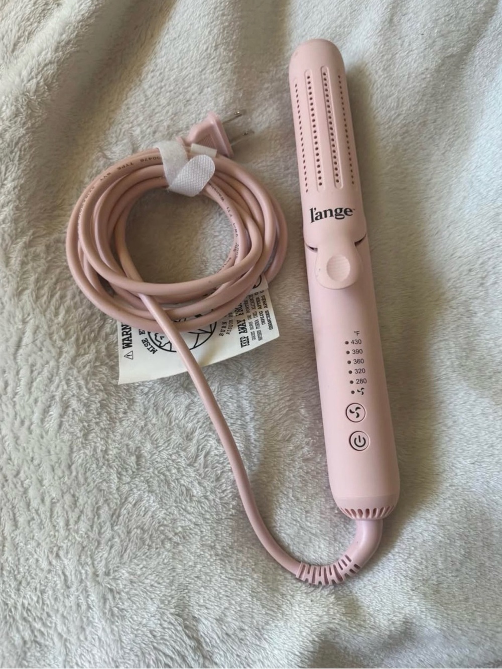 l'ange Duo Classic Blush Mini Hair Straightener